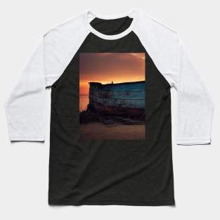 Apocalyptic looking boat at shore Baseball T-Shirt